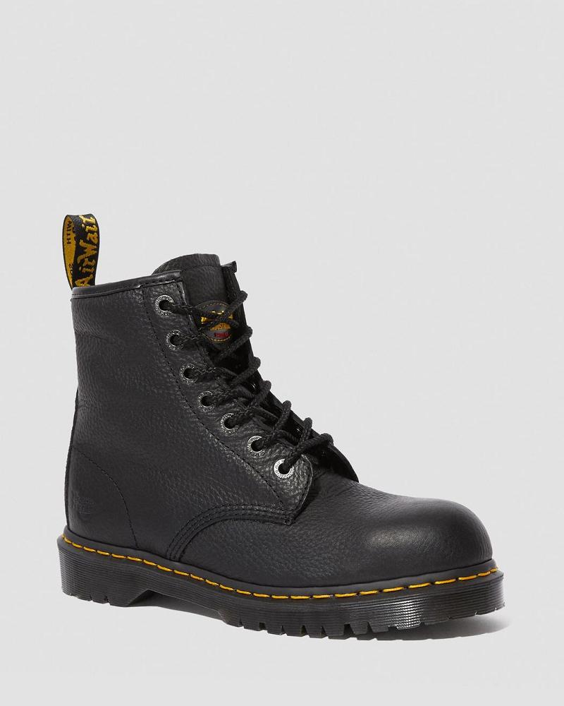 Dr Martens Icon 7B10 Læder Steel Tå Ankelstøvler Herre Sort | DK 442DFM